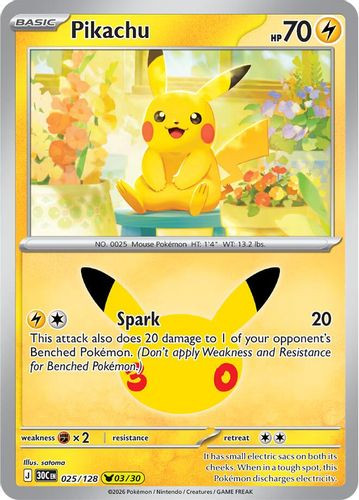 |ME05A|[30C-025/128](PCR) Pikachu {Holo}