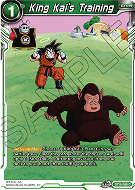 BT15-089C King Kai's Training (Foil)