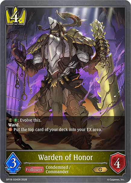 [BP19-024EN](G) Warden of Honor