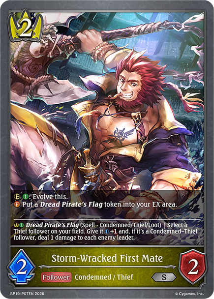 [BP19-P07EN](PS) Storm-Wracked First Mate (Premium Foil)