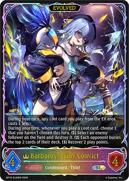 [BP19-SL06EN](SL) Barbaros, Briny Convict (Evolved) (Super Legendary)