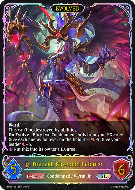 [BP19-SL16EN](SL) Drazael, Ravening Enforcer (Evolved) (Super Legendary)