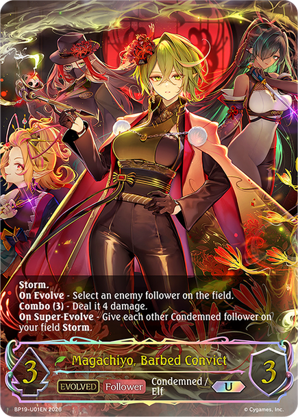 [BP19-U01EN](U) Magachiyo, Barbed Convict (Evolved) (Ultimate Foil)