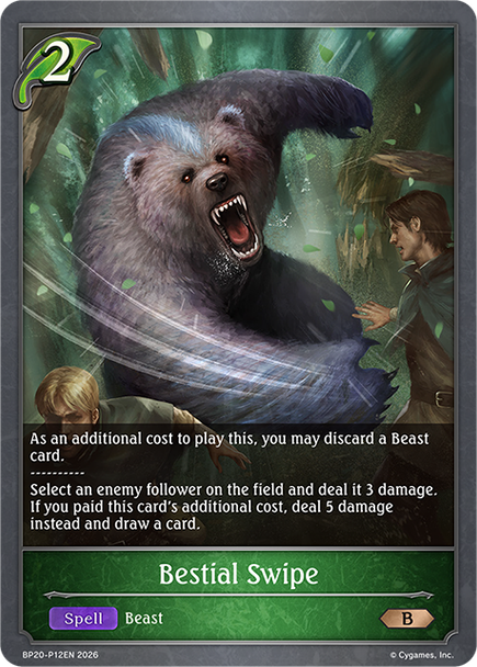 [BP20-P12EN](PB) Bestial Swipe (Premium Foil)