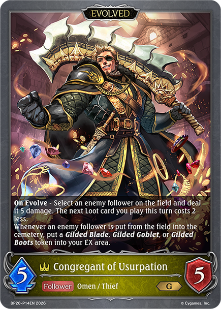 [BP20-P14EN](PG) Congregant of Usurpation (Evolved) (Premium Foil)