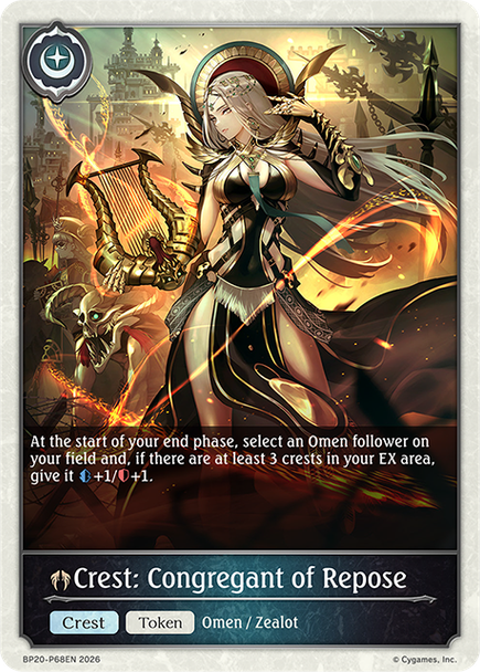 [BP20-P68EN](PT) Crest: Congregant of Repose (Premium Foil)
