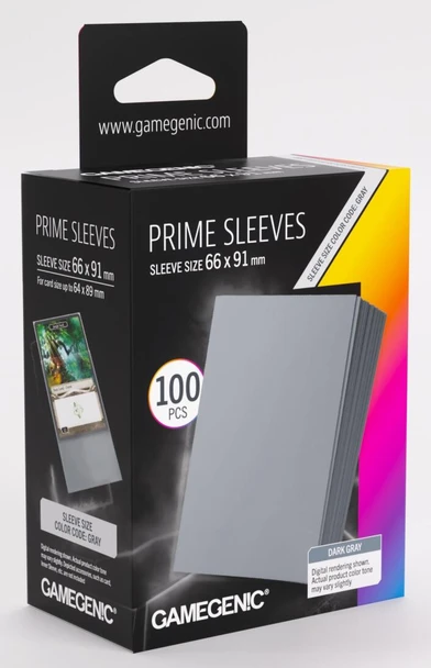 Gamegenic Prime Card Sleeves (100Pk) Dark Gray