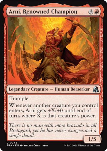 [FRA-0243](U) Arni, Renowned Champion