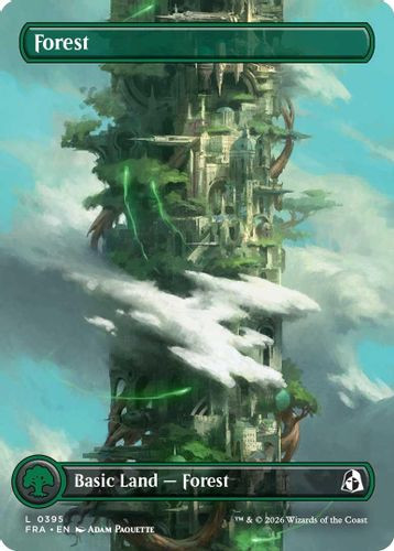 [FRA-0395](L) Forest (Borderless) (Foil)