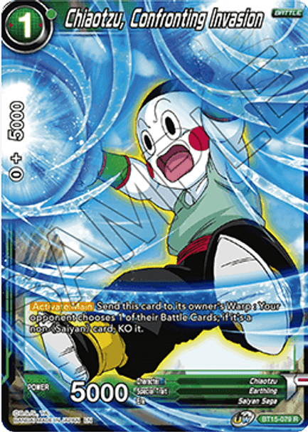 BT15-079R Chiaotzu, Confronting Invasion (Prerelease Stamped)