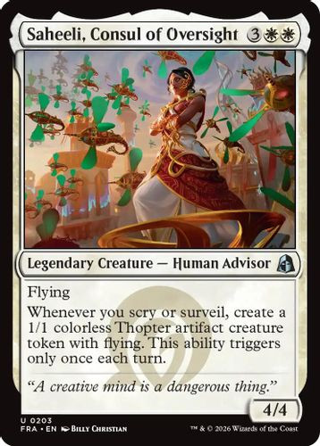 [FRA-0203](U) Saheeli, Consul of Oversight (Foil)