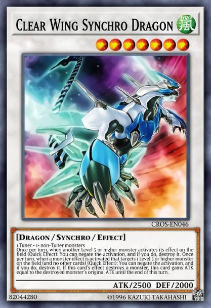 LED8-EN001 Clear Wing Synchro Dragon (Super Rare) <1st>