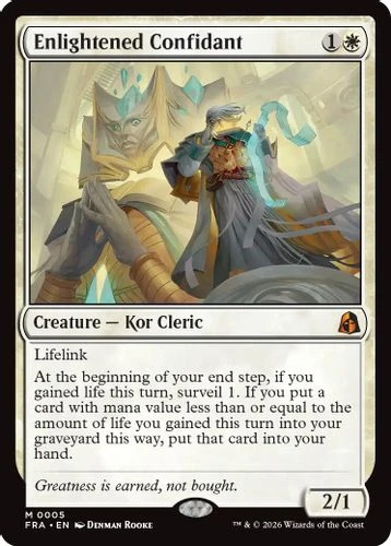 [FRA-0005](M) Enlightened Confidant (Foil)