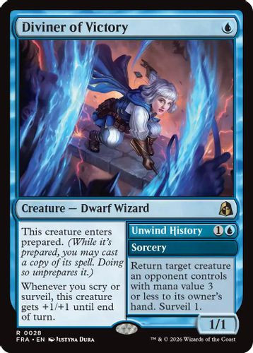 [FRA-0028](R) Diviner of Victory // Unwind History (Foil)