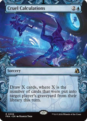 [FRA-0336](R) Cruel Calculations (Showcase) (Foil)