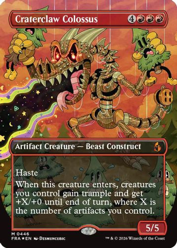 [FRA-0446](M) Craterclaw Colossus (Borderless) (Foil)