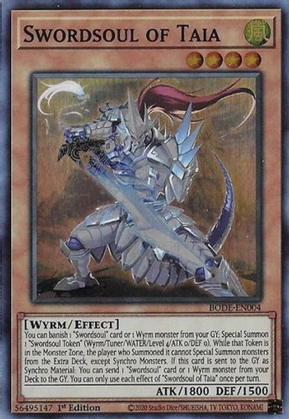 BODE-EN004 Swordsoul of Taia (Super Rare) <1st>