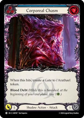 [FAB22 1st][IAR-187](C) Corporeal Chasm (Blue) (Rainbow Foil)