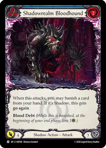 [FAB22 1st][IAR-196](C) Shadowrealm Bloodhound (Blue) (Rainbow Foil)