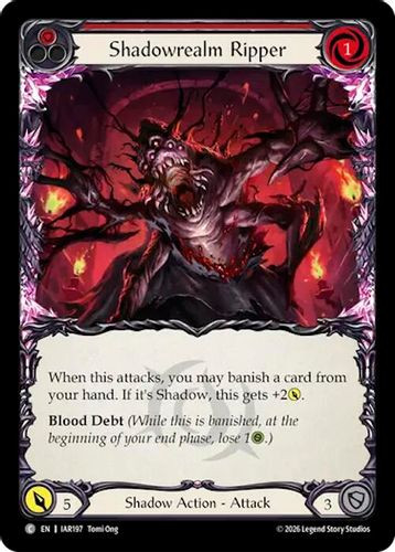 [FAB22 1st][IAR-197](C) Shadowrealm Ripper (Red) (Rainbow Foil)