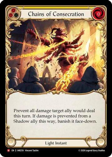[FAB22 1st][IAR-259](M) Chains of Consecration (Rainbow Foil)