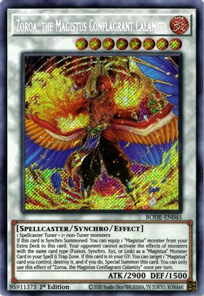 BODE-EN045 Zoroa, the Magistus Conflagrant Calamity (Secret Rare) <1st>