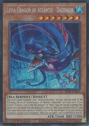 [BETB-EN013] Levia-Dragon of Atlantis - Daedalus (Secret Rare) <1st>