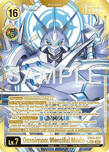 [EX13-077](SEC) Omnimon: Merciful Mode (2 Star Alternate Art) (Foil)