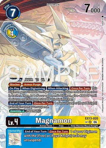 [EX13-020](SR) Magnamon (SP Alternate Art) (Foil)