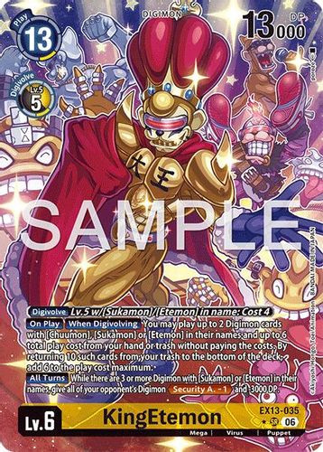 [EX13-035](SR) KingEtemon (1 Star Alternate Art) (Foil)