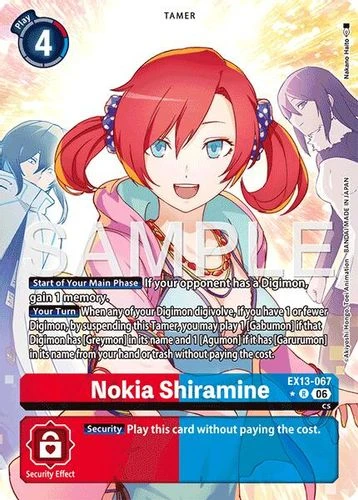 [EX13-067](R) Nokia Shiramine (1 Star Alternate Art) (Foil)