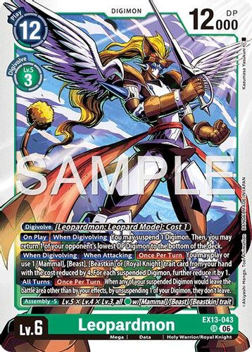 [EX13-043](SR) Leopardmon (Foil)