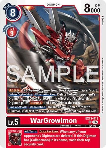 [EX13-013](U) WarGrowlmon