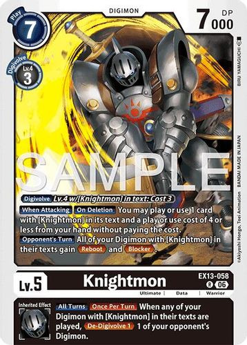 [EX13-058](R) Knightmon (Foil)