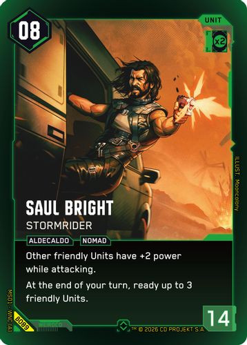 [MS01-WNC[A]-B089](R) Saul Bright - Stormrider {Beta Ver.} {Foil}