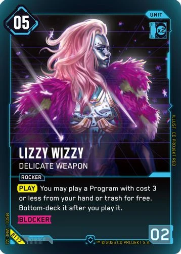[MS01-WNC[A]-B117](R) Lizzy Wizzy - Delicate Weapon {Beta Ver.} {Foil}