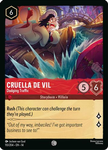 [LOR14-113/204](C) Cruella De Vil - Dodging Traffic (Foil)