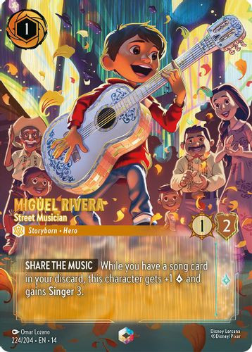 [LOR14-224/204](E) Miguel Rivera - Street Musician (Foil)