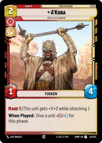 [09-HWL-EN-0052](U) A'Koba - Restless Raider