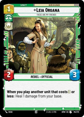 [09-HWL-EN-0115](U) Leia Organa - These Are My Friends