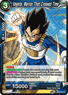 BT10-042C Vegeta, Warrior That Crossed Time Foil (2nd ed)