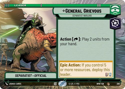 [09-HWL-EN-0280](C) General Grievous - Separatist Warlord (Hyperspace)