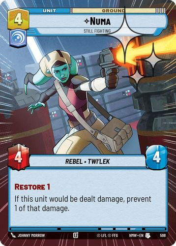 [09-HWL-EN-0598](U) Numa - Still Fighting (Hyperspace) (Foil)