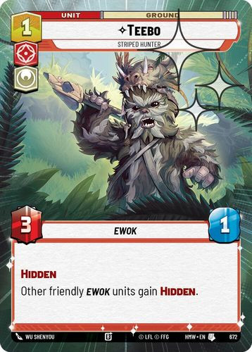 [09-HWL-EN-0672](U) Teebo - Striped Hunter (Hyperspace) (Foil)