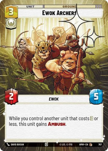 [09-HWL-EN-0767](C) Ewok Archers (Hyperspace) (Foil)