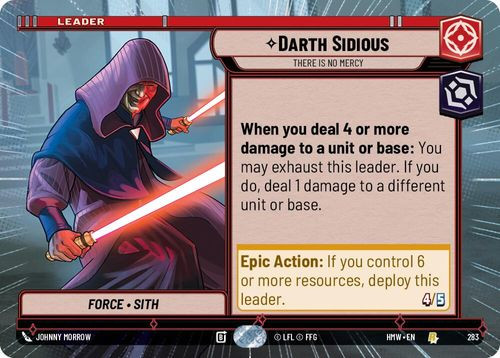 [09-HWL-EN-0283](R) Darth Sidious - There Is No Mercy (Hyperspace)