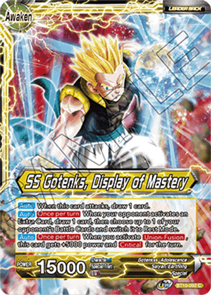 BT10-092C Gotenks // SS Gotenks, Display of Mastery Foil (2nd ed)