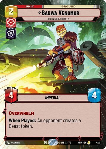 [09-HWL-EN-0424](R) Babwa Venomor - Burning Kashyyyk (Hyperspace)