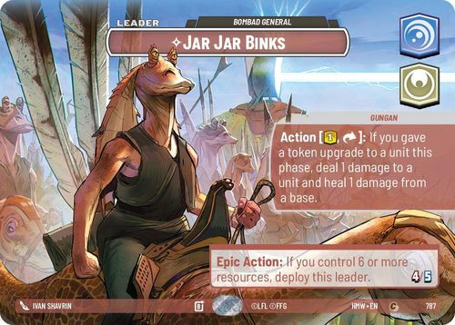 [09-HWL-EN-0787](C) Jar Jar Binks - Bombad General (Showcase) (Foil)