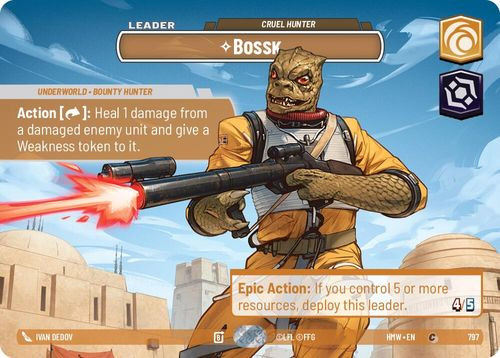 [09-HWL-EN-0797](C) Bossk - Cruel Hunter (Showcase) (Foil)